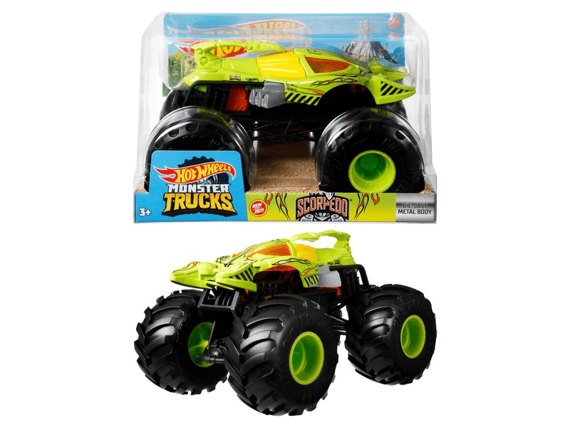 Hot Wheels Monster Trucks: Scorpedo kisautó (1:24) (FYJ83-GTJ42)