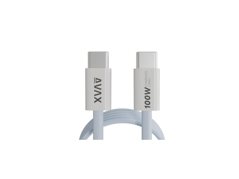 Avax CB610LB MAGNETY 100W USB-C mágneses gyorstöltő kábel, világoskék