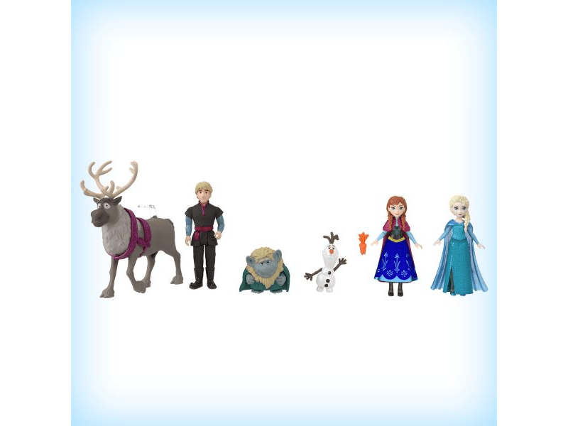 Jégvarázs: Mesekönyv játékszett mini babákkal (HLX04)