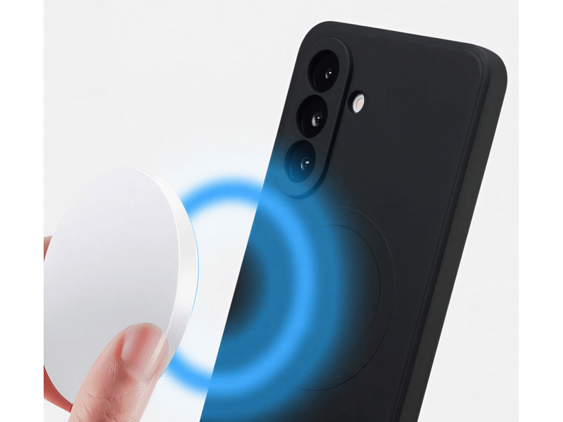 Cellect Samsung Galaxy A57 mágneses szilikon tok, fekete (CEL-MAG-A57-BK)