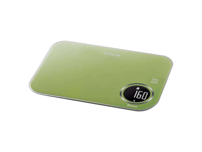Sencor SKS 7070GG Smart konyhai mérleg, zöld