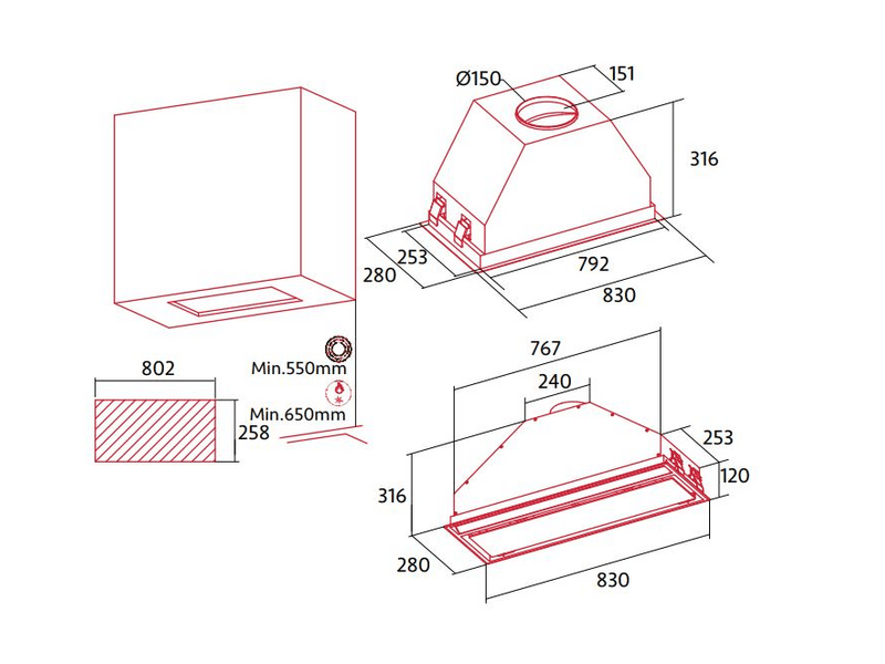 Nodor NorBreeze ECLIPSE 90 BK Páraelszívó