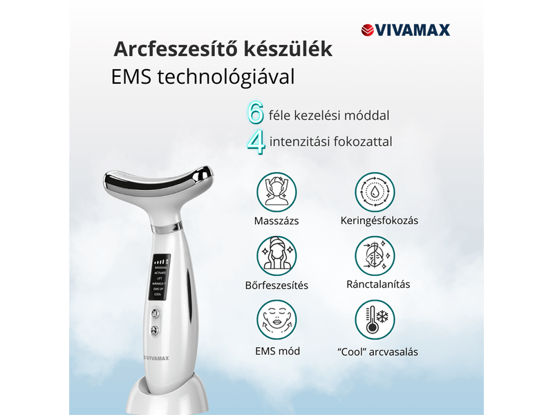 Vivamax Arcfeszesítő készülék EMS technológiával (GYVAK2)