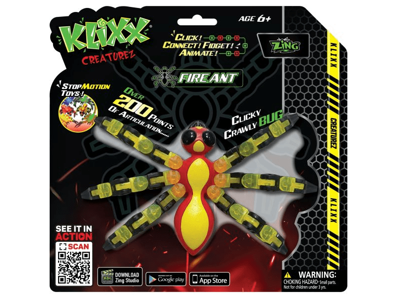 Klixx Creaturez - Tűzhangya, 2 féle, 1 db (KX120)