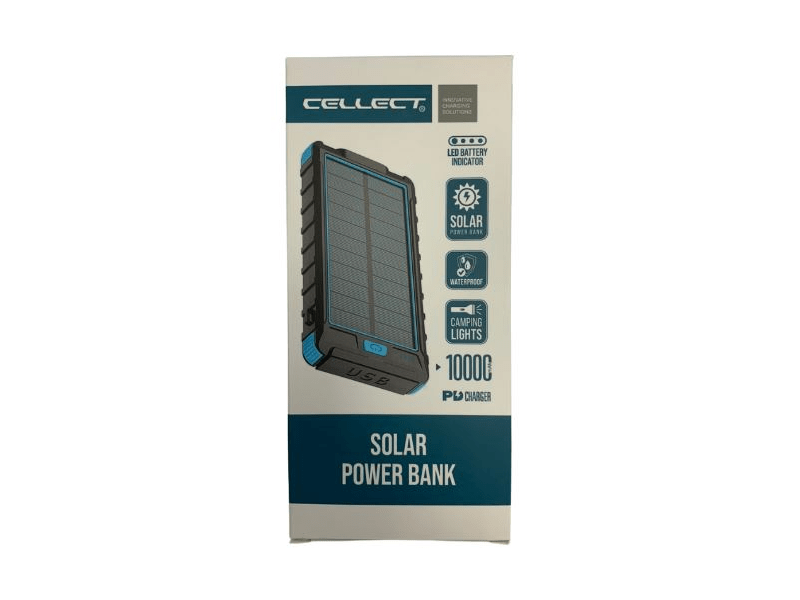 Cellect CEL-PBANKMQP32B-BKBL Napelemes powerbank