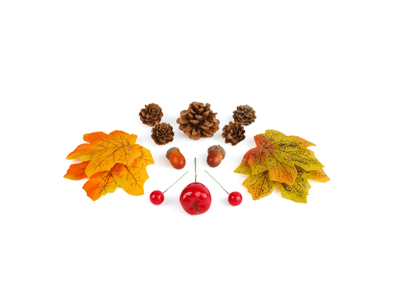 Family 59021 Őszi dekoráció, falevél, toboz, tök szett, 4 féle