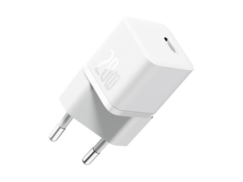 Baseus GaN5 Mini hálózati gyorstöltő, fehér (CCGN050102)