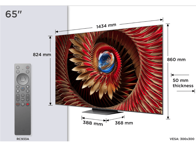 TCL 65C8K 65" 4K UHD Smart QD-MiniLED televizor