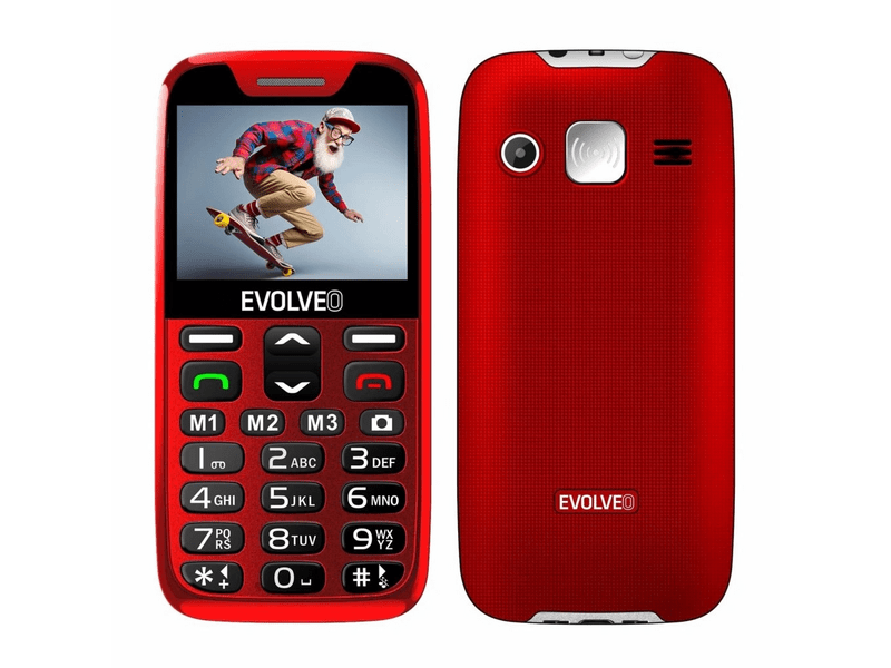 Evolveo EasyPhone XR EP601 Mobiltelefon, Piros (EP-601-RD)