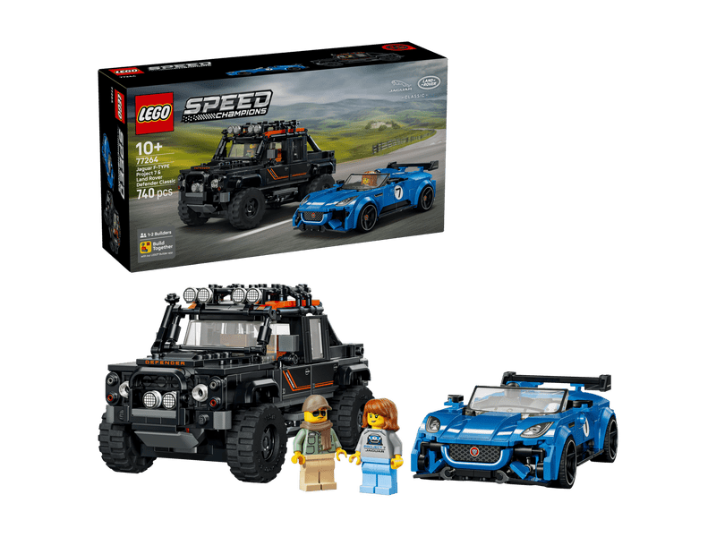 LEGO® Speed Champions Jaguar Project 7 és Land Rover Defender (77264)