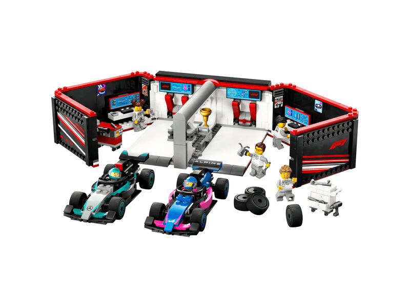 LEGO® City F1® garaža, Mercedes-AMG i Alpine automobili (60444)