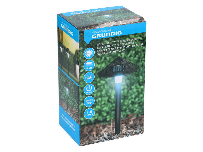 Grundig Solar leszúrható kerti lámpa, hidegfehér LED