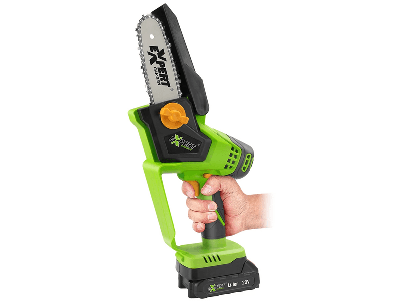 Expert GXCH25 Akkumulátoros mini láncfűrész, 12,5cm, 2db akku+töltő+koffer