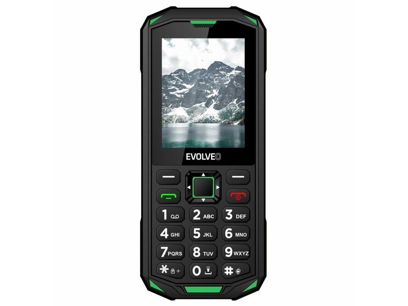 Evolveo StrongPhone X5 strapabíró Dual SIM telefon, fekete-zöld (SGM SGP-X5-GR)