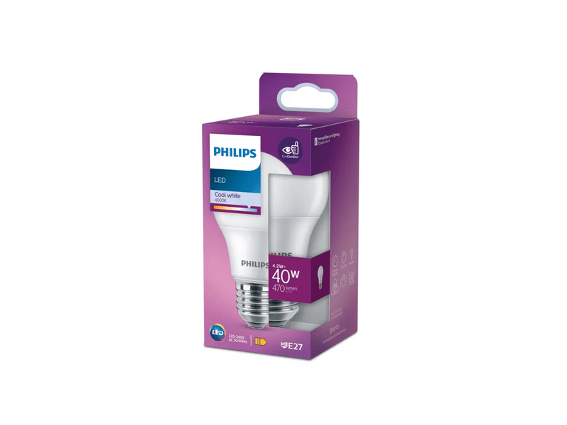 Philips 229973 LED izzó, 40 W, A60, E27
