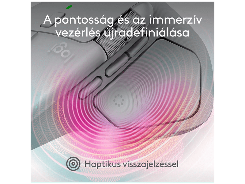 Logitech MX Master 4 Mac Vezeték nélküli egér, fehér ezüst