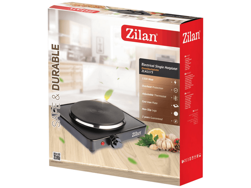 Zilan ZLN2174 Elektromos főzőlap, Fekete