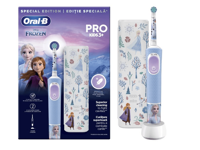 Oral-B D103 Vitality PRO gyerek fogkefe - Frozen II + útitok