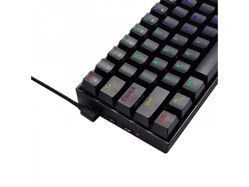 Redragon Draconic Compact RGB Vezeték nélküli Gamer billentyűzet (K530RGB_BROWN_HU)