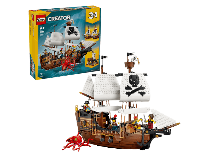 LEGO® Creator 3 az 1-ben Ikonikus kalózhajó (31387)