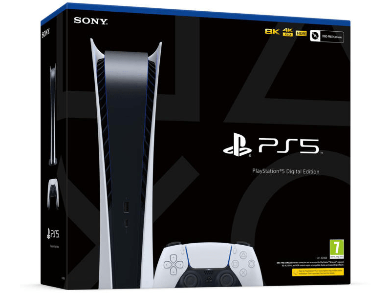 Sony PlayStation 5 (PS5) Digital Edition  Játékkonzol