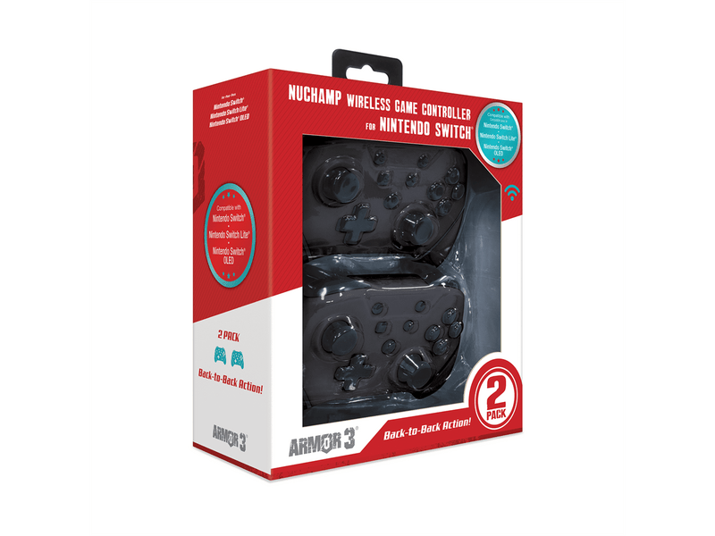 Armor3 NuChamp Wireless Nintendo Switch Kontroller, 2db (M07467-BKBG)