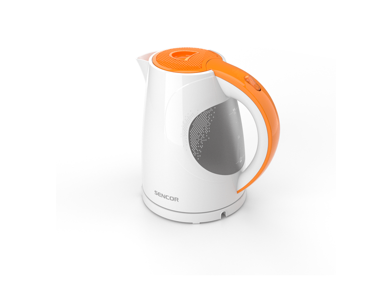 Vízforraló, 2200W, 1.5L, fehér/narancs