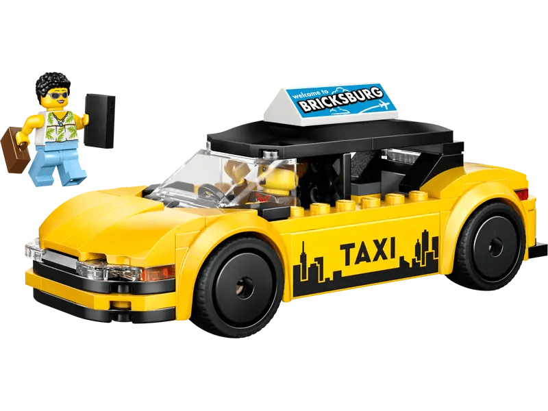 LEGO® City Sárga taxi – Modellautókészlet 2 minifigurával, húsvéti szett (60487)