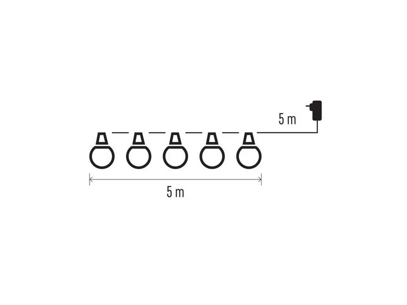 EMOS DCPW01 LED fényfüzér party égő
