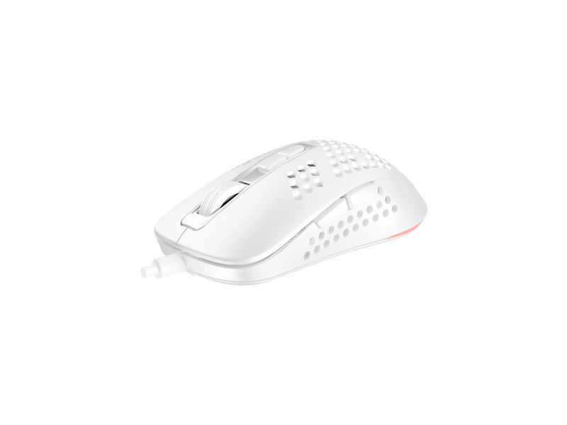 Avax LW01 RGB vezetékes optikai gamer egér, fehér