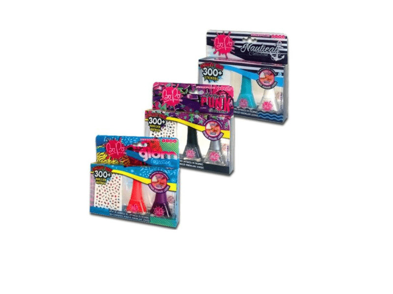 Bopo 2 db mini lakk 300 köröm matrica, többféle (BOP 8176525)