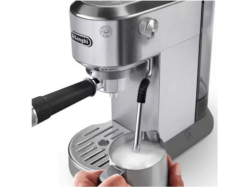 DeLonghi EC890.M Dedica Duo Manuális espresso kávéfőző, fém színű