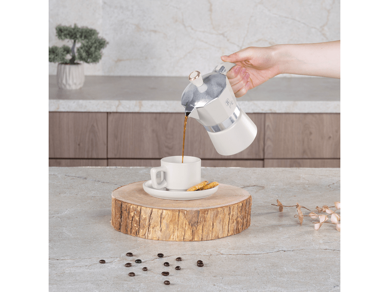 Berlinger Haus BH8571N Kotyogós kávéfőző,3 személyes, krém