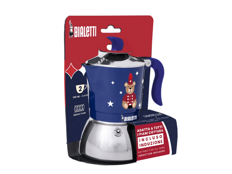 Bialetti Fiammetta Indukciós kotyogós kávéfőző, 2 adag, kék (6649)
