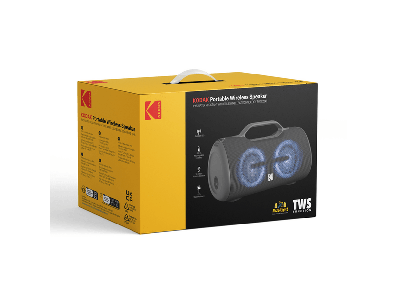 Kodak KO-PWS-2248 hordozható hangszóró, fekete