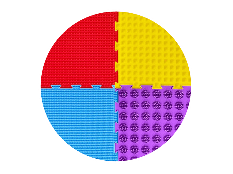 VivaFit Szenzoros masszázsszőnyeg szett, 8 darabos (GYVSZMSZ)