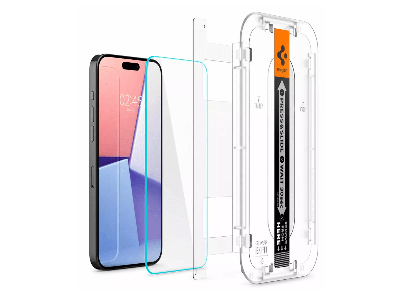 Spigen Apple iPhone 15 Pro Max képernyővédő üveg 2db (AGL06872)