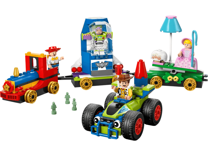 LEGO® Disney i Pixar Priča o igračkama Blagdanski vlak i trkaći automobil na daljinsko upravljanje (43264)