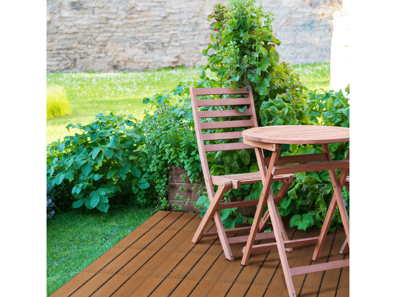 WPC padlóburkolat - 4 léces világosbarna