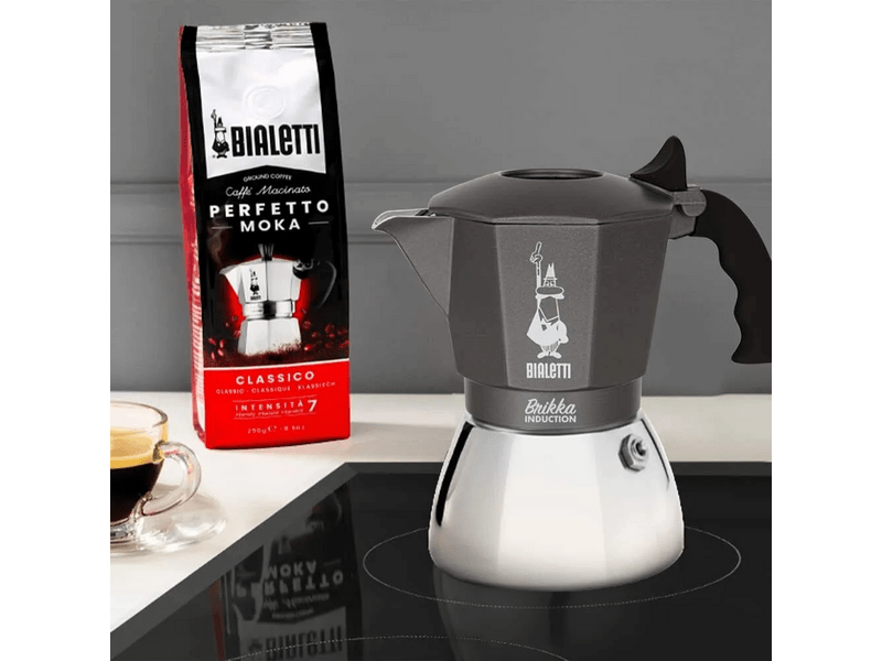 Bialetti 7317 Brikka Indukciós kotyogós kávéfőző, 4 adagos