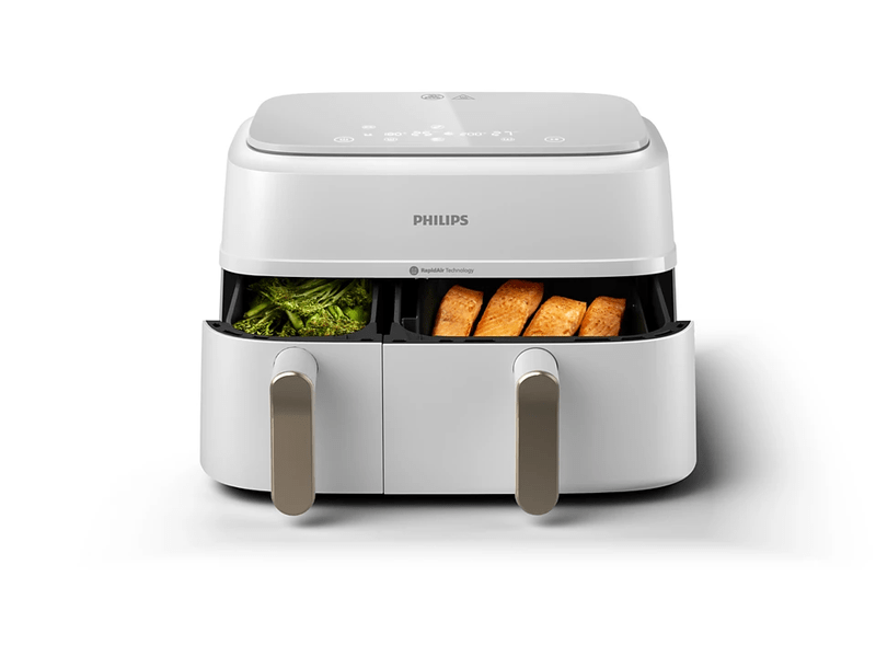 Airfryer,Series 3000,dual,9L,fehér