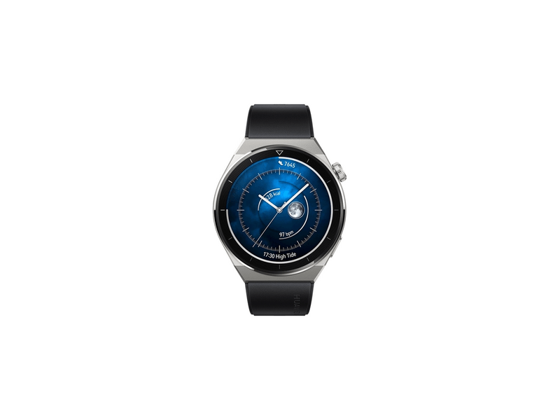 Huawei Watch GT 3 Pro Okosóra, 46mm, Fekete fluoroelasztomer szíj