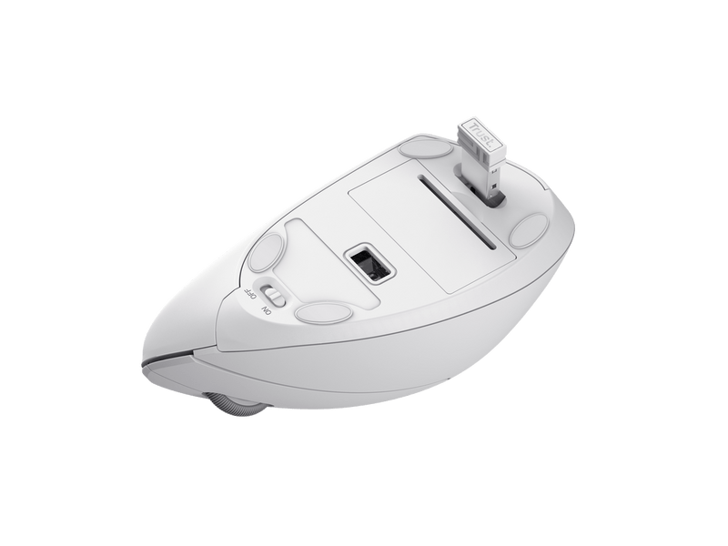 Trust Verto 25132 bežični vertikalni miš, bijeli