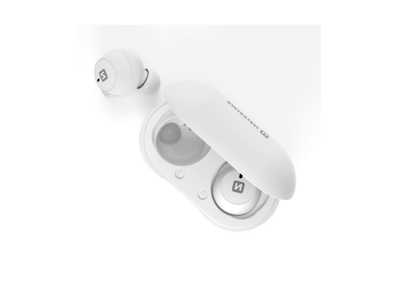 Swissten Stonebuds TWS bluetooth fülhallgató, fehér (54100100)