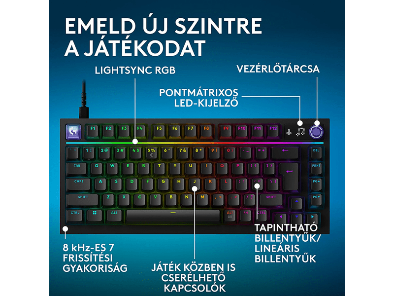 Logitech G316 X 75 Gaming billentyűzet (920-014290)