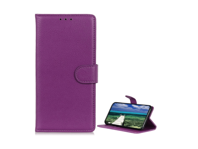 Gigapack iPhone 16 Pro Max Bőr hatású álló tok, lila (GP-160219)