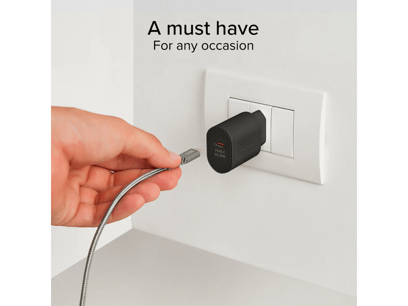 SBS 25W Power Delivery Hálózati adapter, fekete (TETR1CPD25)