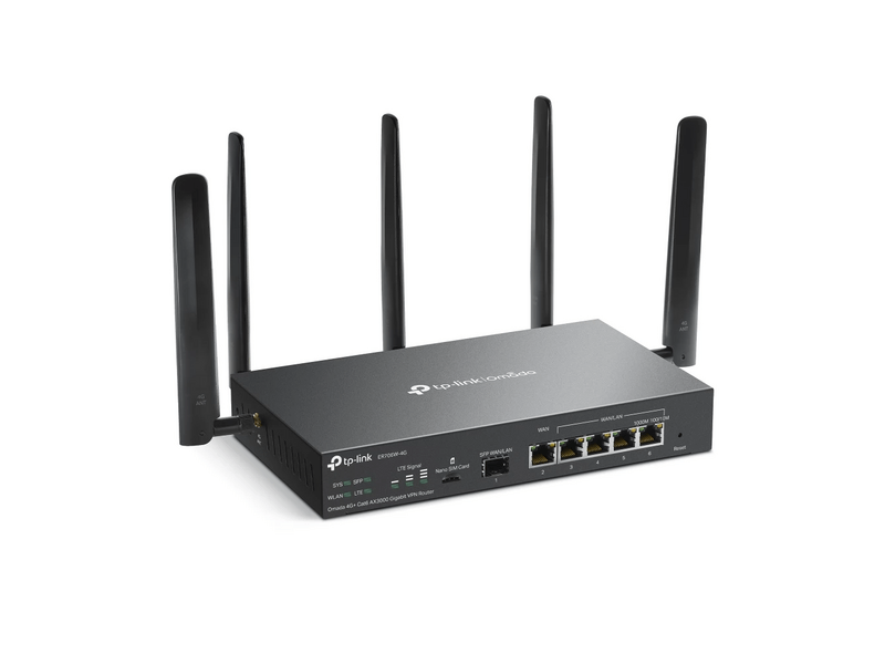 TP-Link ER706W-4G Omada 4G+ Cat6 AX3000 Gigabit VPN Router
