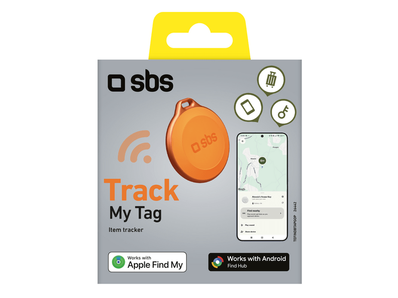 SBS Track My Tag tracker, narančasti (TEFINDBTAPGOP)