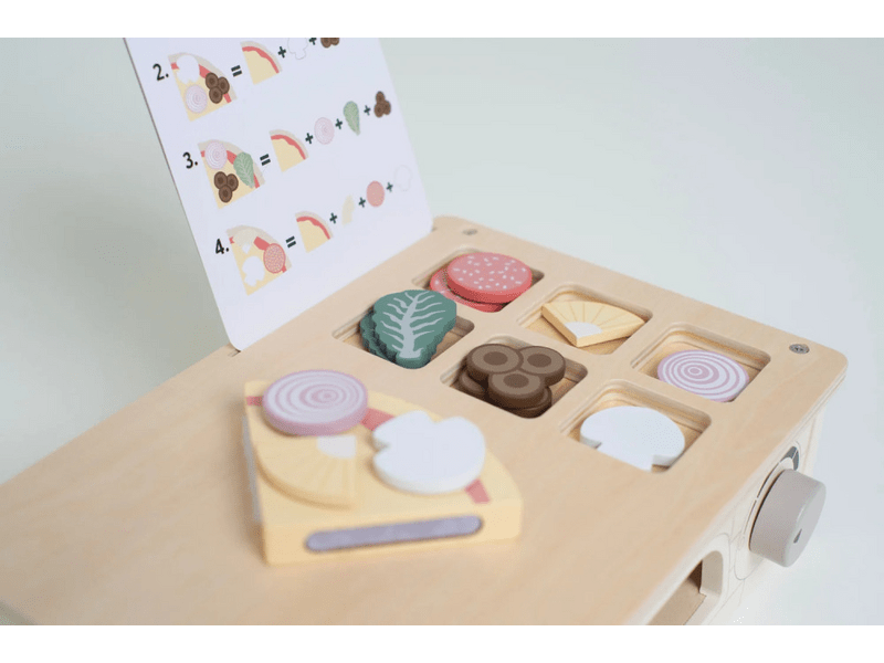 Pizzasütő fa játékkészlet (T288)